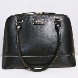 👜 Kate Spade Black Classic Wellesly Large Satchel